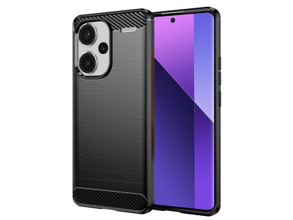 73485 techsuit carbon silicone puzdro pre xiaomi redmi note 13 pro 5g cierne