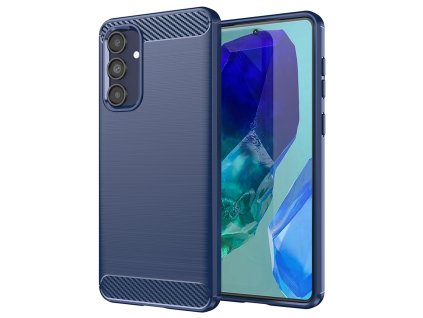 72732 8 techsuit carbon silicone silikonovy obal pre samsung galaxy m55 modry