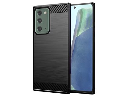 72324 8 techsuit carbon silicone silikonovy obal pre samsung galaxy note 20 note 20 5g cierny