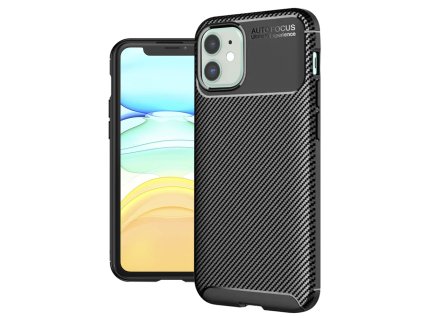 59844 5 techsuit carbonfiber kryt na iphone 11 cierny