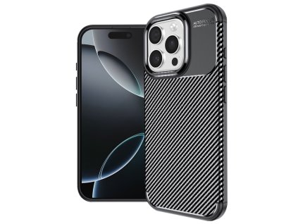 60396 7 techsuit carbonfiber kryt na iphone 16 pro cierny