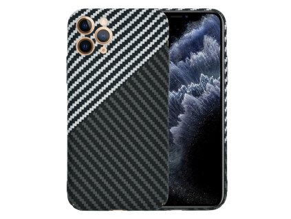 60537 techsuit carbonite fibershell kryt na iphone 11 pro stealth sivy