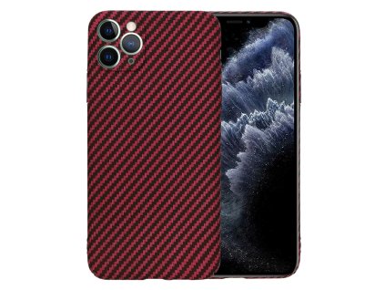 60546 2 techsuit carbonite fibershell kryt na iphone 11 pro max cerveny