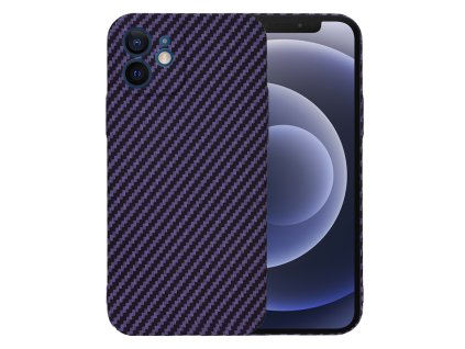 60075 techsuit carbonite fibershell kryt na iphone 12 fialovy