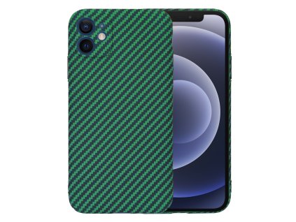 60519 2 techsuit carbonite fibershell kryt na iphone 12 zeleny