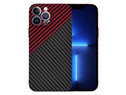 60597 techsuit carbonite fibershell kryt na iphone 13 pro max cerveny vortex