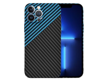 60591 techsuit carbonite fibershell kryt na iphone 13 pro max modry pulse