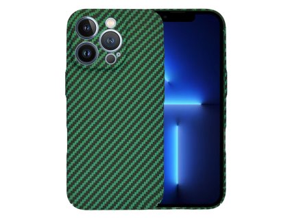 60585 2 techsuit carbonite fibershell kryt na iphone 13 pro max zeleny