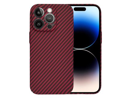 60621 2 techsuit carbonite fibershell kryt na iphone 14 pro cerveny