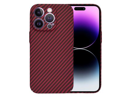 60633 2 techsuit carbonite fibershell kryt na iphone 14 pro max cerveny