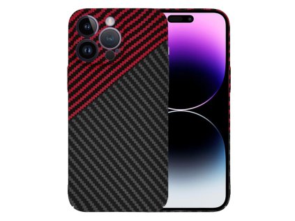 60642 techsuit carbonite fibershell kryt na iphone 14 pro max cerveny vortex