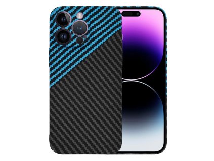 60636 techsuit carbonite fibershell kryt na iphone 14 pro max modry pulse