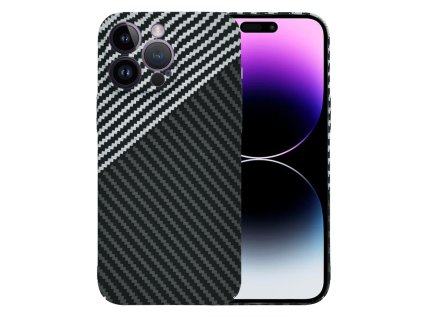 60639 techsuit carbonite fibershell kryt na iphone 14 pro max stealth sivy