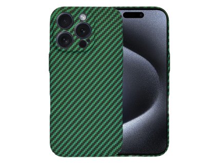 60660 techsuit carbonite fibershell kryt na iphone 15 pro zeleny