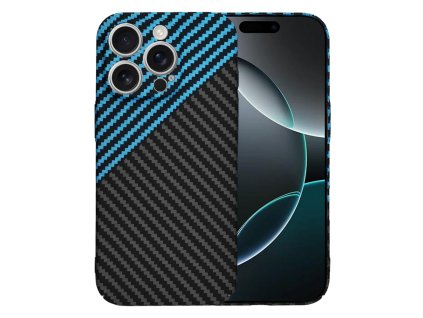60702 techsuit carbonite fibershell kryt na iphone 16 pro modry pulse
