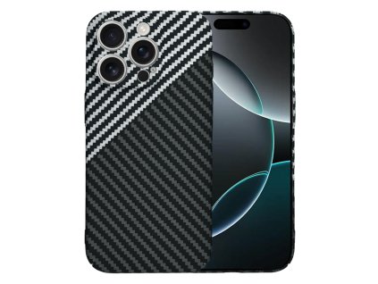 60705 techsuit carbonite fibershell kryt na iphone 16 pro stealth sivy