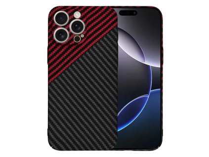 60723 techsuit carbonite fibershell kryt na iphone 16 pro max cerveny vortex