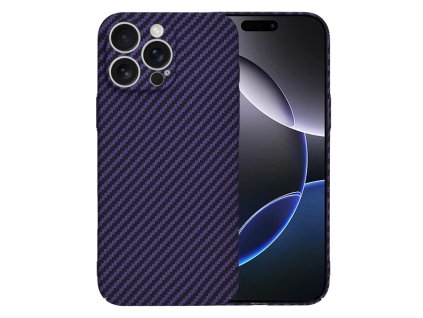 60498 techsuit carbonite fibershell kryt na iphone 16 pro max fialovy