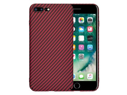 61050 techsuit carbonite fibershell kryt na iphone 7 plus iphone 8 plus cerveny
