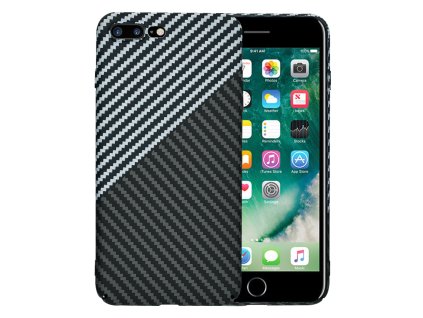 61032 techsuit carbonite fibershell kryt na iphone 7 plus iphone 8 plus stealth sivy
