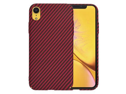 60990 techsuit carbonite fibershell kryt na iphone xr cerveny