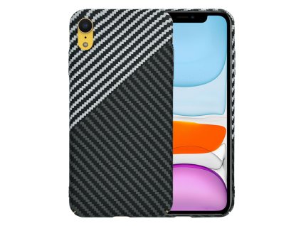 60996 techsuit carbonite fibershell kryt na iphone xr stealth sivy
