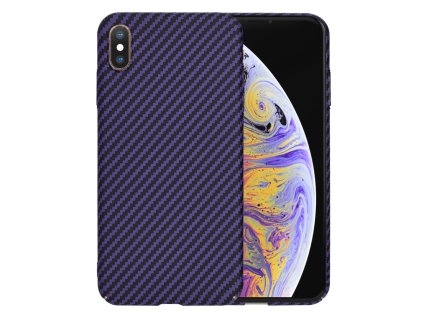 61023 techsuit carbonite fibershell kryt na iphone xs max fialovy