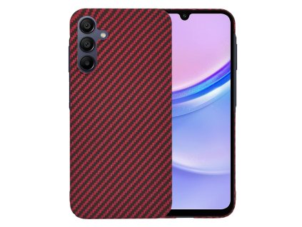 69987 techsuit carbonite fibershell kryt na samsung galaxy a15 4g a15 5g cerveny