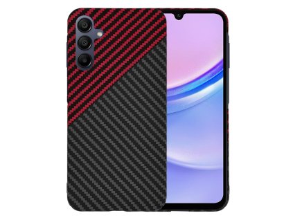 69999 techsuit carbonite fibershell kryt na samsung galaxy a15 4g a15 5g cerveny vortex