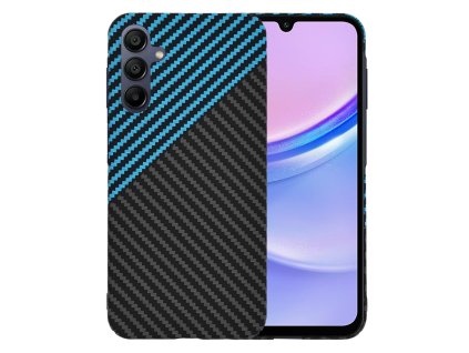 69990 techsuit carbonite fibershell kryt na samsung galaxy a15 4g a15 5g modry pulse