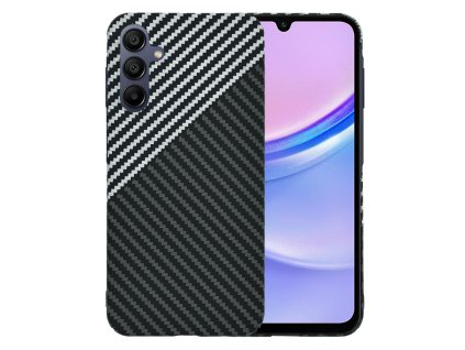 69993 techsuit carbonite fibershell kryt na samsung galaxy a15 4g a15 5g stealth sivy