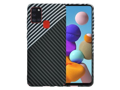 70134 techsuit carbonite fibershell kryt na samsung galaxy a21s stealth sivy