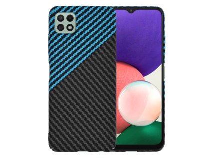70044 techsuit carbonite fibershell kryt na samsung galaxy a22 5g modry pulse