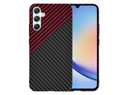 69912 techsuit carbonite fibershell kryt na samsung galaxy a34 5g cerveny vortex