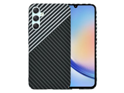 69903 techsuit carbonite fibershell kryt na samsung galaxy a34 5g stealth sivy