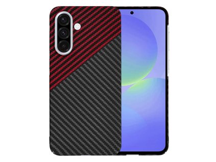 70905 techsuit carbonite fibershell kryt na samsung galaxy a36 5g cerveny vortex