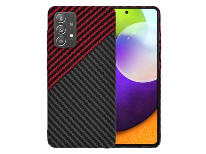 69864 techsuit carbonite fibershell kryt na samsung galaxy a52 4g a52 5g a52s 5g cerveny vortex