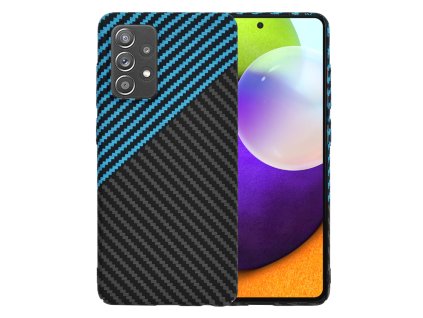 69846 techsuit carbonite fibershell kryt na samsung galaxy a52 4g a52 5g a52s 5g modry pulse