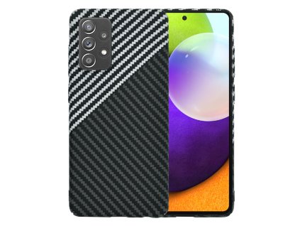 69849 techsuit carbonite fibershell kryt na samsung galaxy a52 4g a52 5g a52s 5g stealth sivy