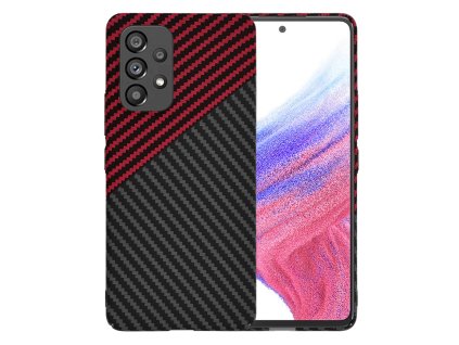 70083 techsuit carbonite fibershell kryt na samsung galaxy a53 5g cerveny vortex