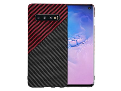 65556 techsuit carbonite fibershell kryt na samsung galaxy s10 cerveny vortex