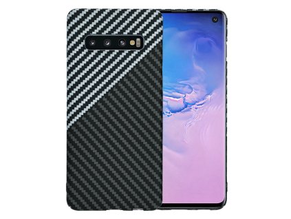 65553 techsuit carbonite fibershell kryt na samsung galaxy s10 stealth sivy