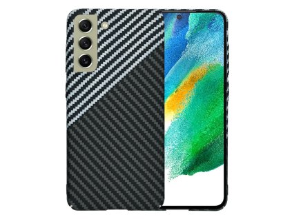 65616 techsuit carbonite fibershell kryt na samsung galaxy s21 fe 5g stealth sivy