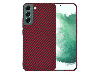 65409 techsuit carbonite fibershell kryt na samsung galaxy s22 plus 5g cerveny