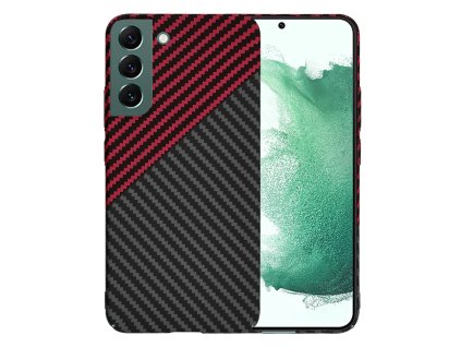 65418 techsuit carbonite fibershell kryt na samsung galaxy s22 plus 5g cerveny vortex