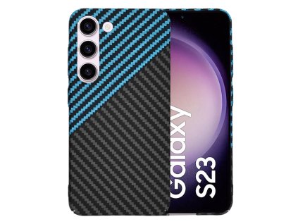 65433 techsuit carbonite fibershell kryt na samsung galaxy s23 modry pulse
