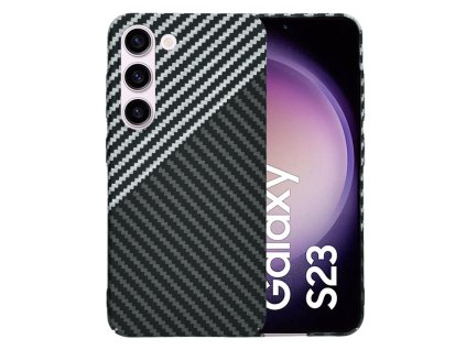 65436 techsuit carbonite fibershell kryt na samsung galaxy s23 stealth sivy