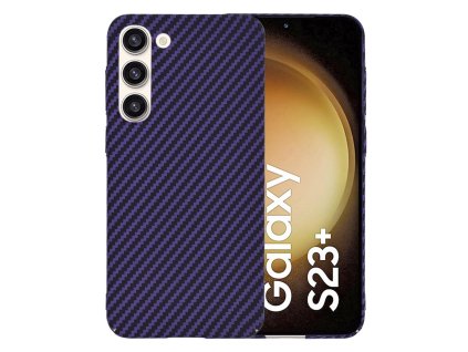 65259 techsuit carbonite fibershell kryt na samsung galaxy s23 plus fialovy