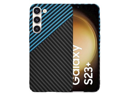65448 techsuit carbonite fibershell kryt na samsung galaxy s23 plus modry pulse
