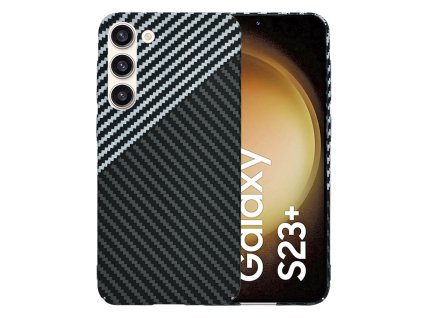 65451 techsuit carbonite fibershell kryt na samsung galaxy s23 plus stealth sivy